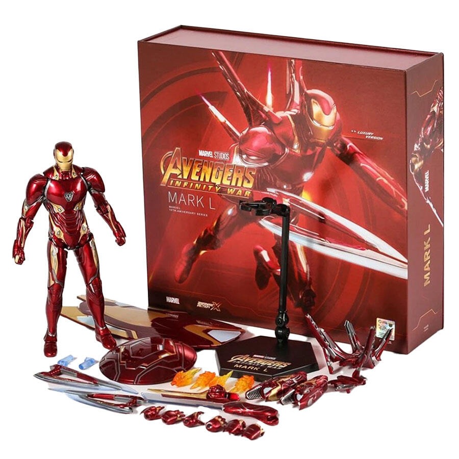 ZD Toys Marvel Avengers 7 inches Iron Man MK50 Figure Luxury Version Figure Set