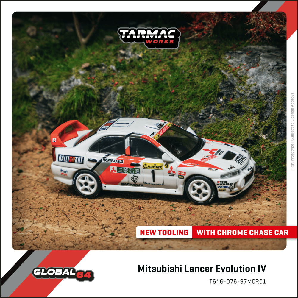 Tarmac Works Mitsubishi Lancer Evolution IV Rallye Monte-Carlo 1997