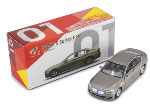 Load image into Gallery viewer, Tiny City CN1 Die-cast Model Car - BMW 5 Series F10 Gold (LHD)
