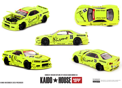 Load image into Gallery viewer, (Pre-order) Kaido House X Mini GT Nissan Skyline GT-R (R34) Kaido Works V4 #241
