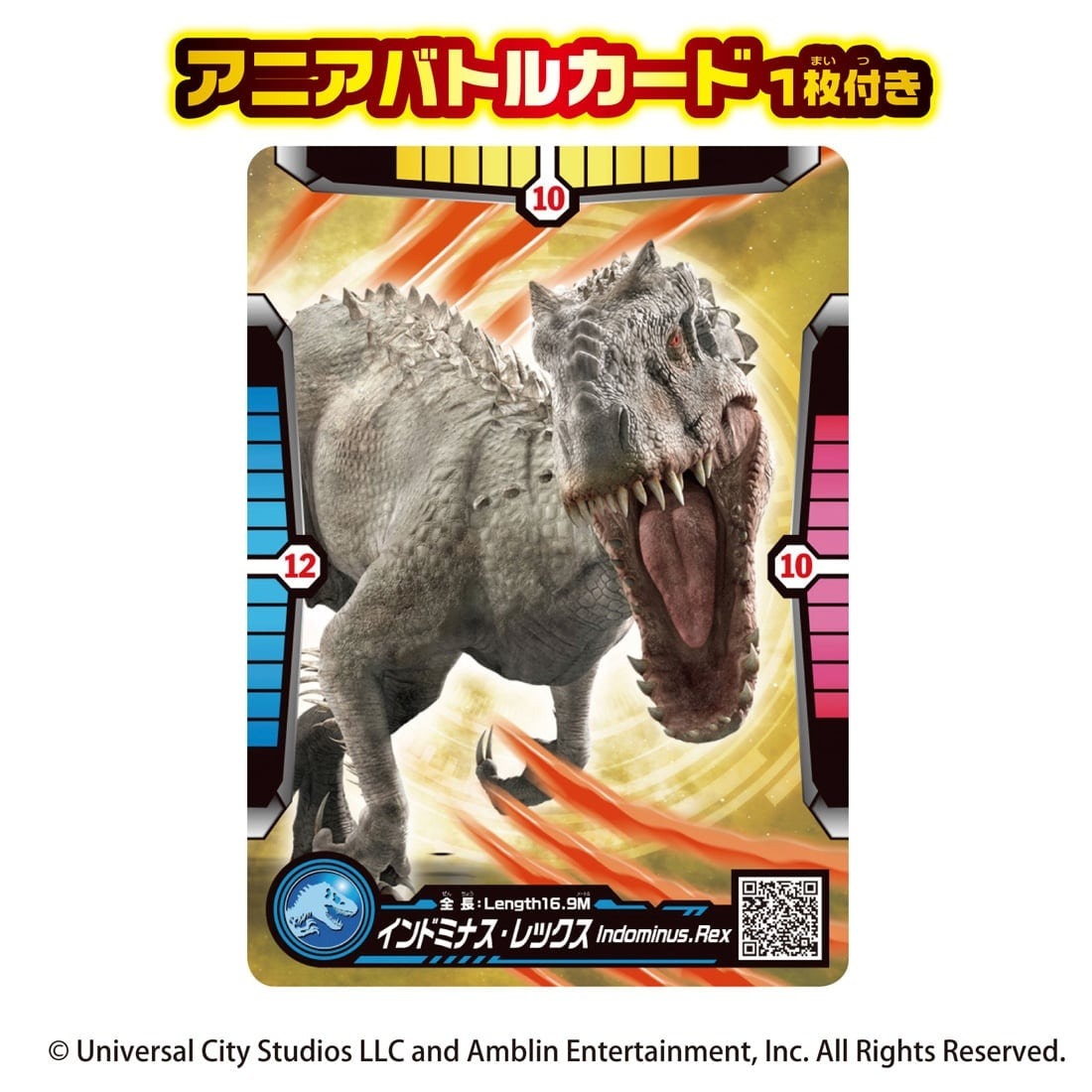 Takara Tomy ANIA Animal Jurassic World Indominus Rex Figure with Battle Card
