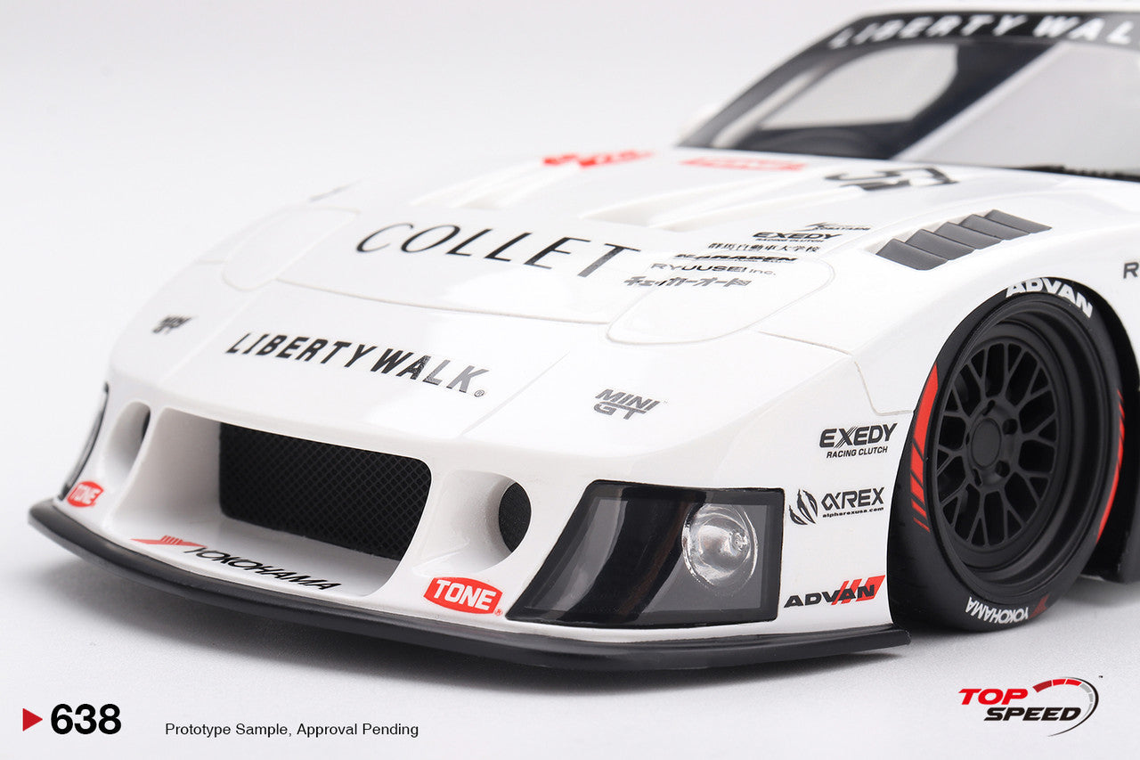 (Pre-order) Top Speed 1/18 MAZDA RX-7 LB-Hinomaru Diecast Model Car TS0638