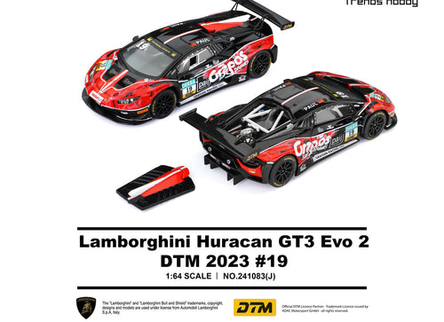 Load image into Gallery viewer, (Pre-order) Trends Hobby 1/64 - #241083(J) Lamborghini Huracan GT3 EVO2 DTM  #19
