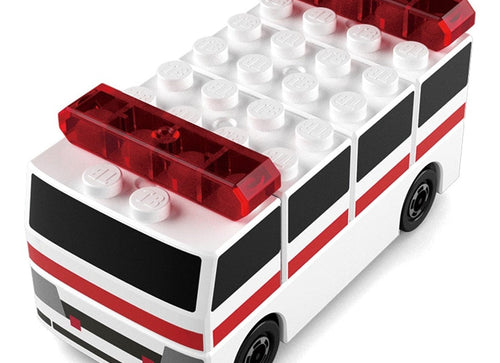 Load image into Gallery viewer, Takara Tomy Tomica Plarail Blocks Ambulance set
