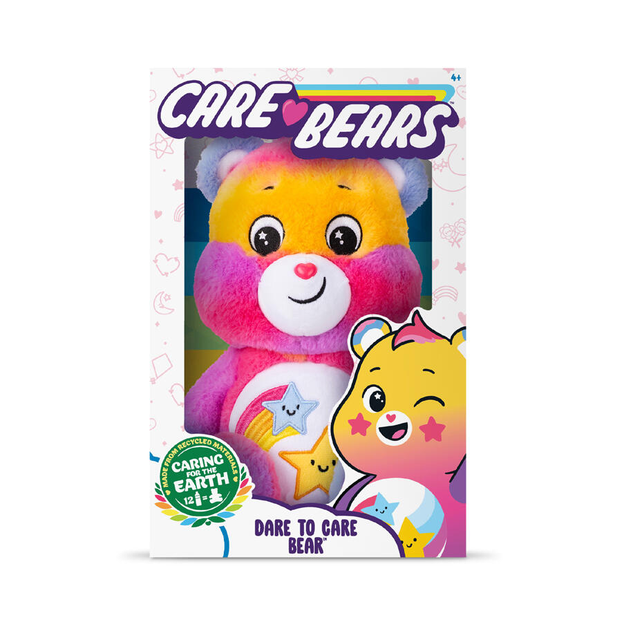 Care Bears Basic Fun 14 inch Soft Plush Toy (Eco Friendly)  -Dare To Care Bear