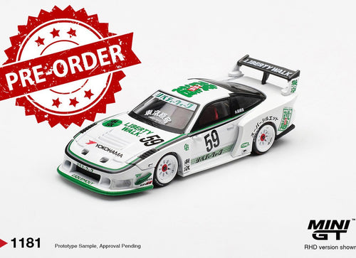 Load image into Gallery viewer, (Pre-order) MINI GT #1181 Nissan LB-Super Silhouette 180SX White Diecast Model
