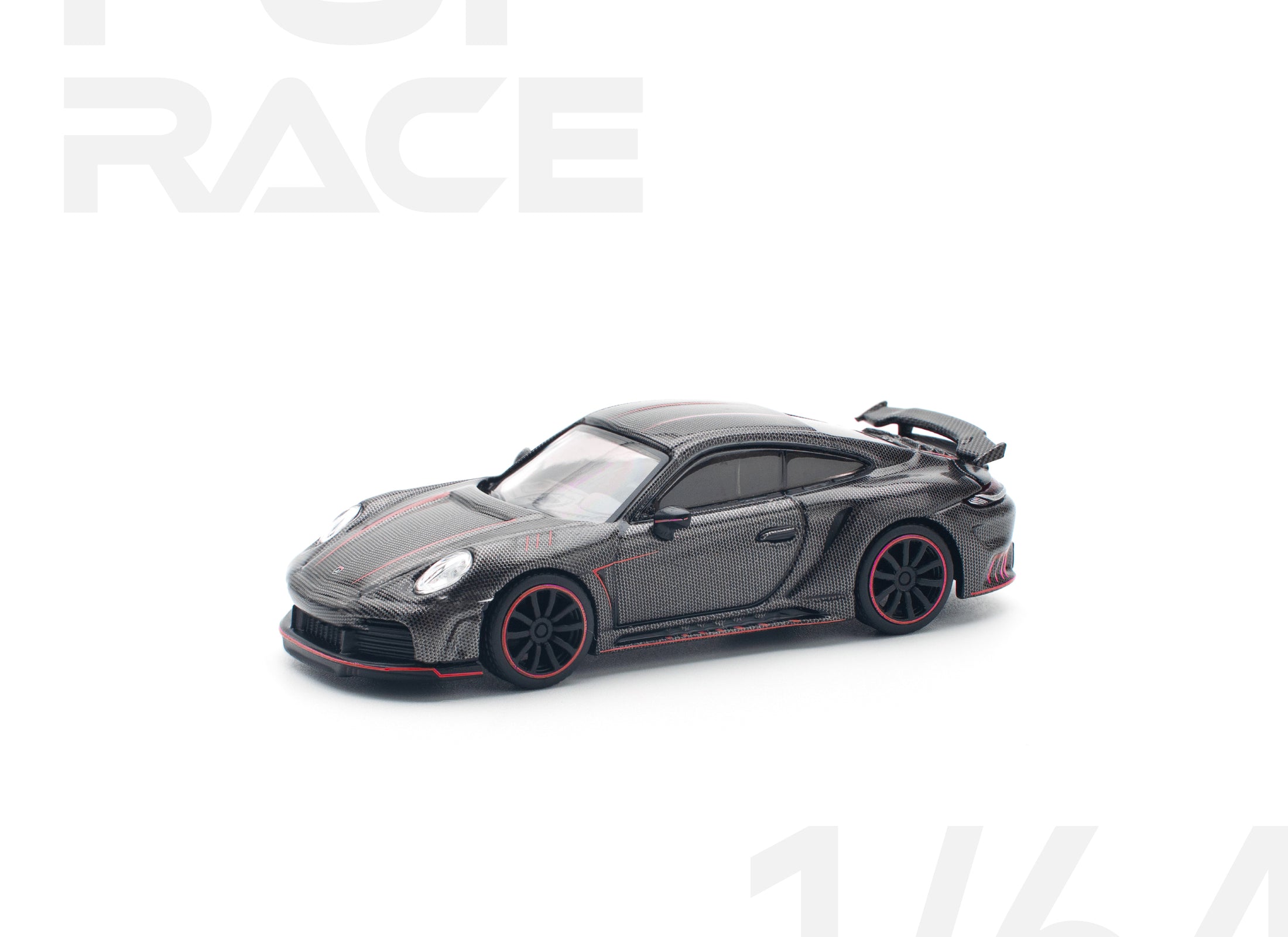 POPRACE 1/64 992 STINGER GTR CARBON EDITION - REDLINE Model Car