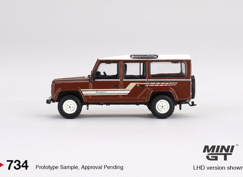 Load image into Gallery viewer, Mini GT #734 Land Rover Defender 110 1985 County Station Wagon RHD
