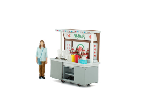 Load image into Gallery viewer, TINY Hong Kong City 1/35 #09 Fresh Coconut Juice Cartful Diecast paint Figure
