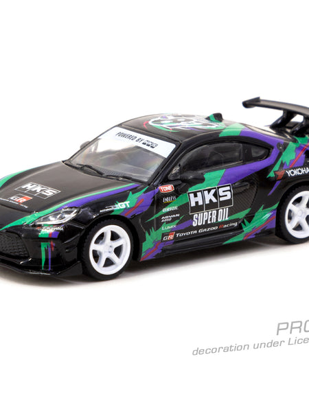 Tarmac Works 1/64 HKS Toyota GR86 Black Diecast Model Car