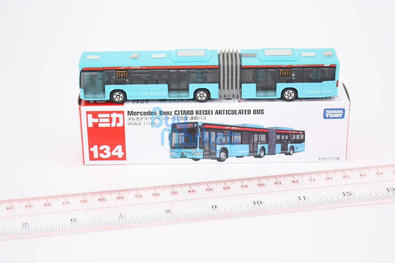 Takara Tomy Tomica #134 Mercedes-Benz CITARO Keisei Articulated Bus Diecast Car