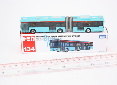 Load image into Gallery viewer, Takara Tomy Tomica #134 Mercedes-Benz CITARO Keisei Articulated Bus Diecast Car

