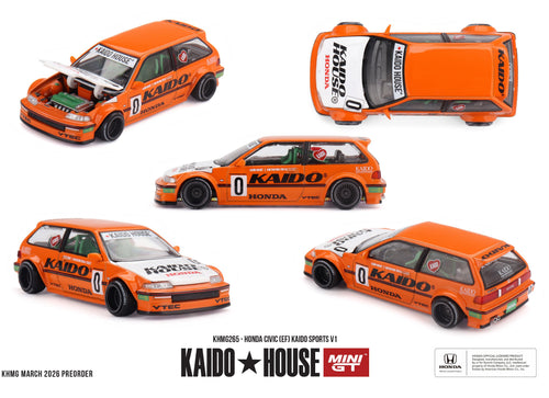 Load image into Gallery viewer, (Pre-order) Kaido House X Mini GT Honda Civic (EF) Kaido Sports V1 #KHMG265
