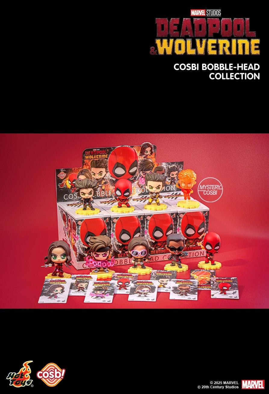 Hot Toys Marvel Deadpool & Wolverine Cosbi Bobble-Head Collection 2 (set of 8)