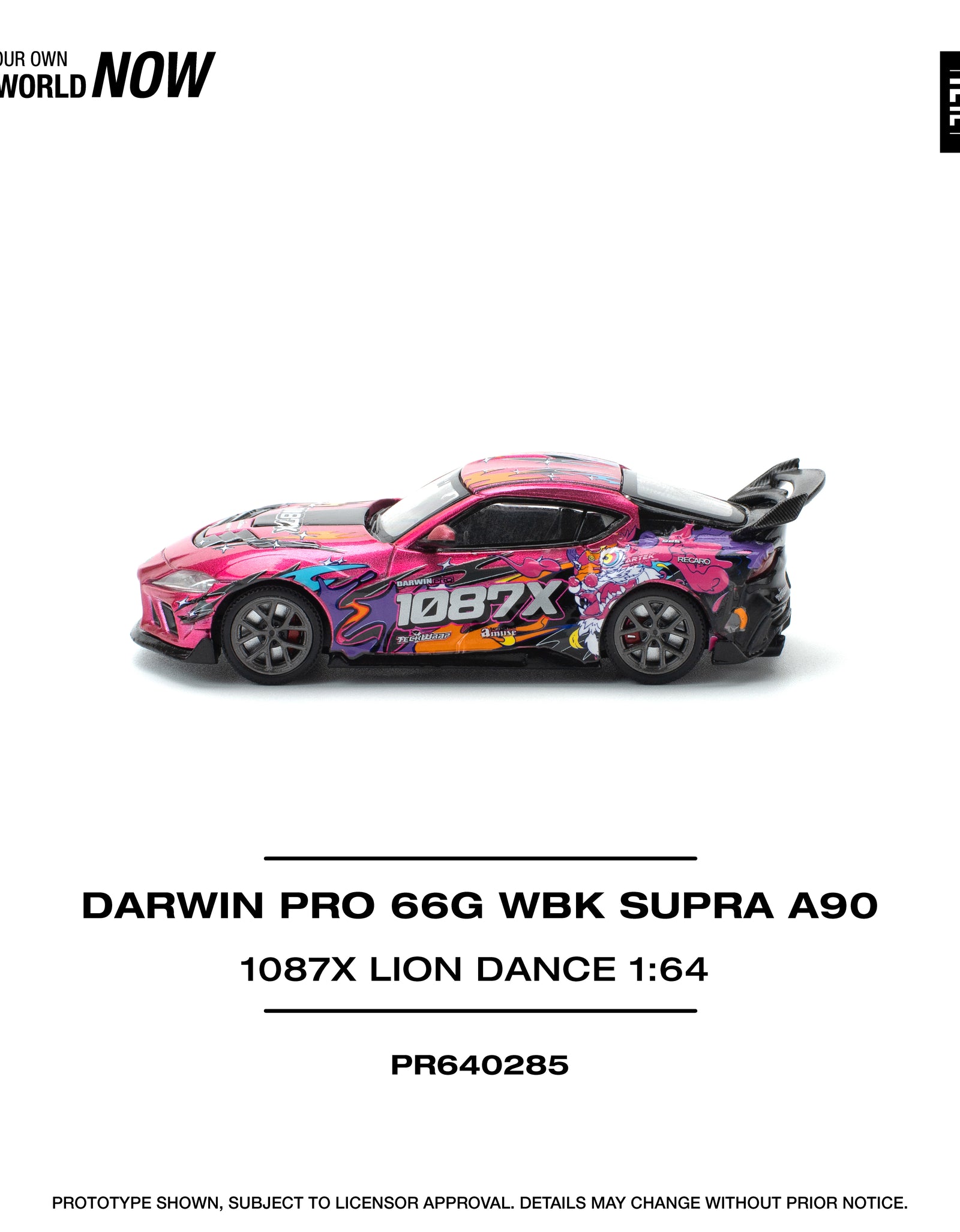 POPRACE 1/64 DARWIN PRO 66G WBK SUPRA (A90) - 1087X LION DANCE