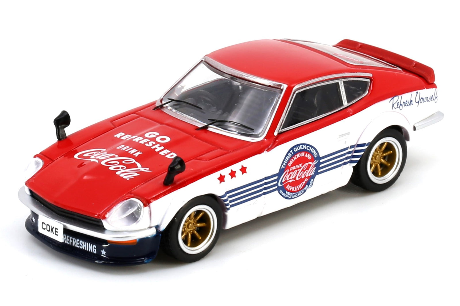 INNO64 x TINY 1/64 DIE-CAST NISSAN FAIRLADY Z (S30) "COCA COLA"