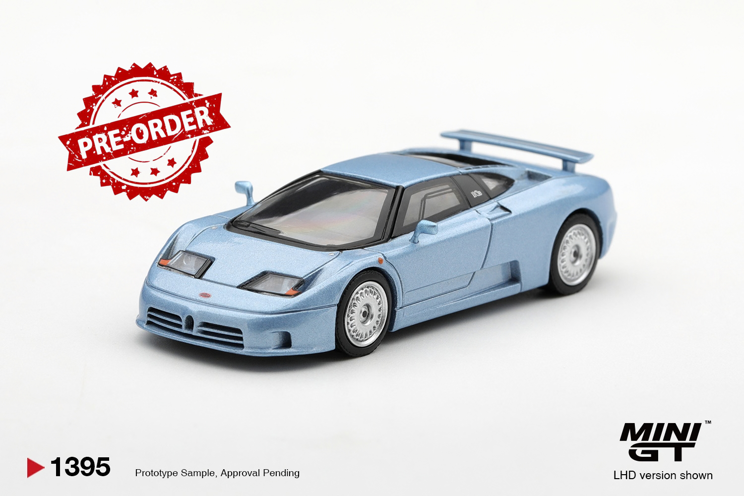 (Pre-order) Mini GT #1395 Bugatti EB110 GT Azzurro Metallizzato Mondial de 1992
