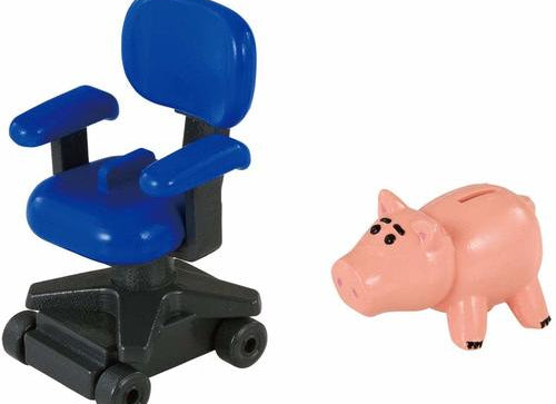Load image into Gallery viewer, Takara Tomy Tomica Disney Ride On Toy Story TS-09 Hamm and Andy's Chair figure

