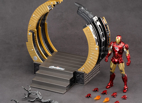 Load image into Gallery viewer, ZD Toys Marvel Avengers 1/10 MK6 With Suit-up Gantry Action Figure Set

