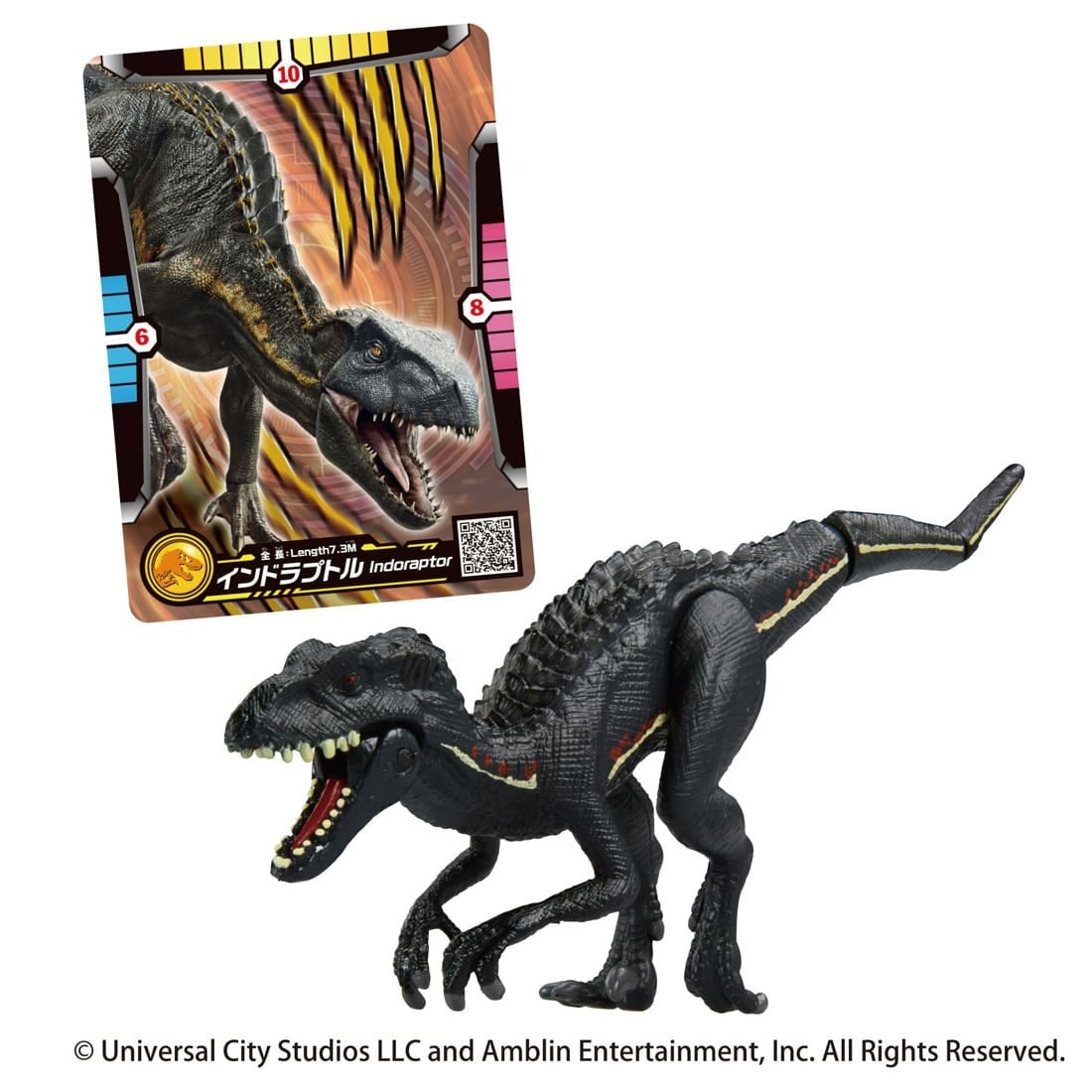 Takara Tomy ANIA Animal Jurassic World Indoraptor Figure with Battle Card