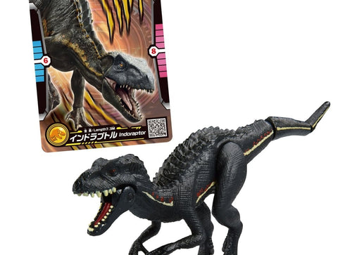 Load image into Gallery viewer, Takara Tomy ANIA Animal Jurassic World Indoraptor Figure with Battle Card
