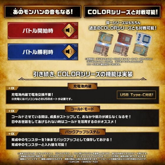 Bandai DIGIMON COLOR MONSTER HUNTER 20th EDITION ZINOGRE COLOR