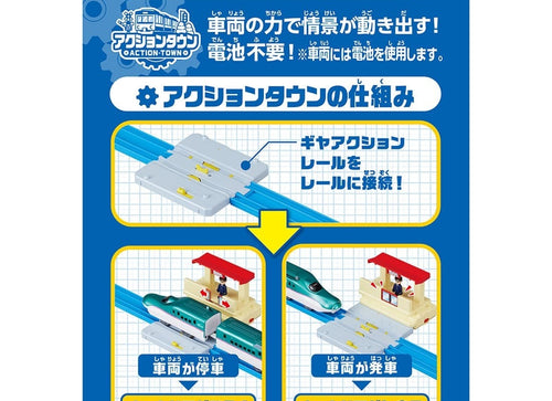 Load image into Gallery viewer, Takara Tomy Plarail Accessory J-29 Action Town Platform Door Open Close Station
