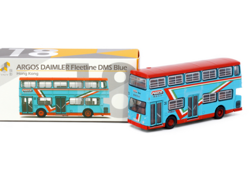 Load image into Gallery viewer, Tiny City 18 Die-cast Model Car - ARGOS DAIMLER Fleetline DMS Blue
