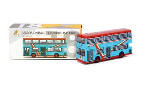 Load image into Gallery viewer, Tiny City 18 Die-cast Model Car - ARGOS DAIMLER Fleetline DMS Blue
