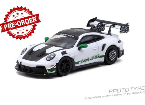 Load image into Gallery viewer, (Pre-order) Tarmac Works 1/64 Porsche GT3RS(992.1) MR White Green Diecast Model

