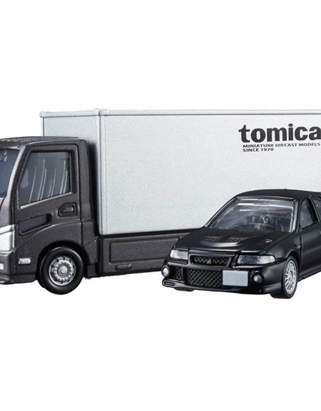 Takara Tomy Tomica Die-cast Car Transporter Mitsubishi Lancer Evolution VI GSR