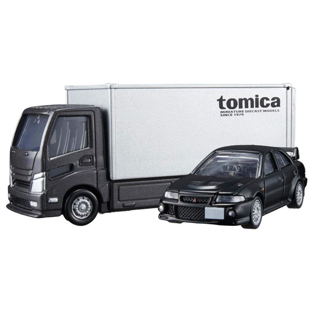 Takara Tomy Tomica Die-cast Car Transporter Mitsubishi Lancer Evolution VI GSR