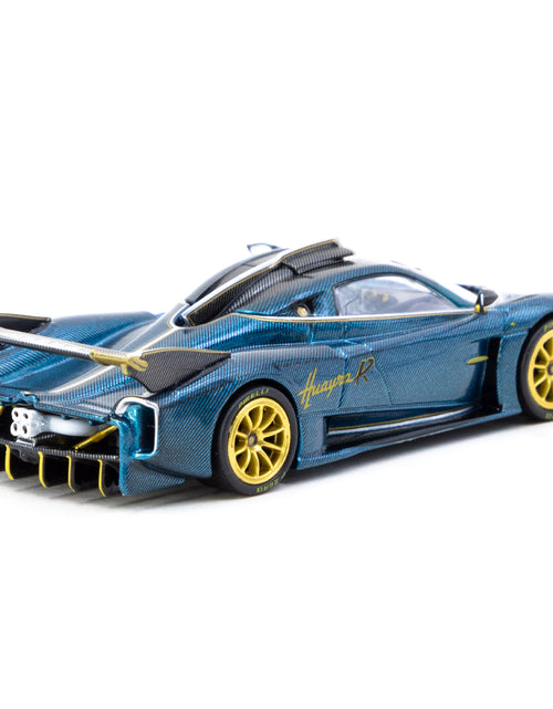 Load image into Gallery viewer, Tarmac Works 1/64 GLOBAL64 Pagani Huayra R Turquoise Carbon Fiber Model Car
