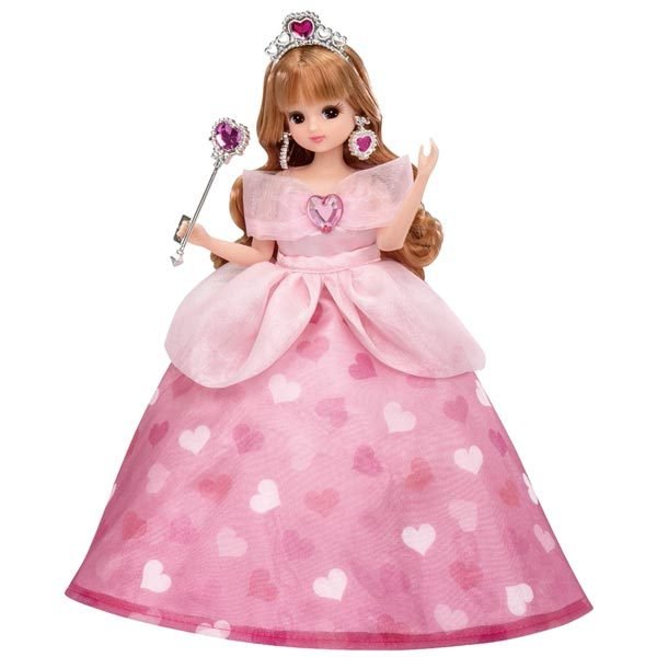 Takara Tomy Licca Chan Doll Set -  LD-03 Heartful Princess w/ Dress Set