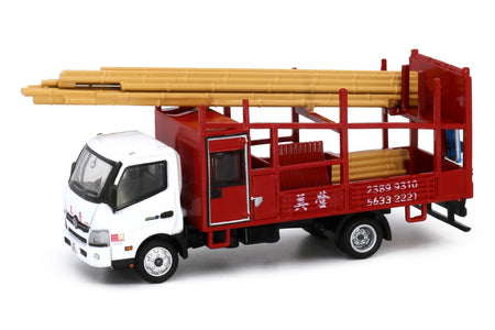 Tiny City 195 Die-cast 1/76 Model Car - HINO300 Bamboo Scaffolding Lorry