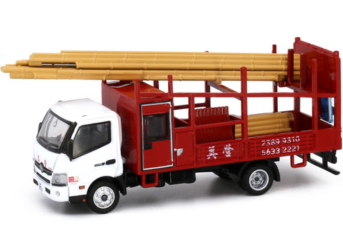 Load image into Gallery viewer, Tiny City 195 Die-cast 1/76 Model Car - HINO300 Bamboo Scaffolding Lorry
