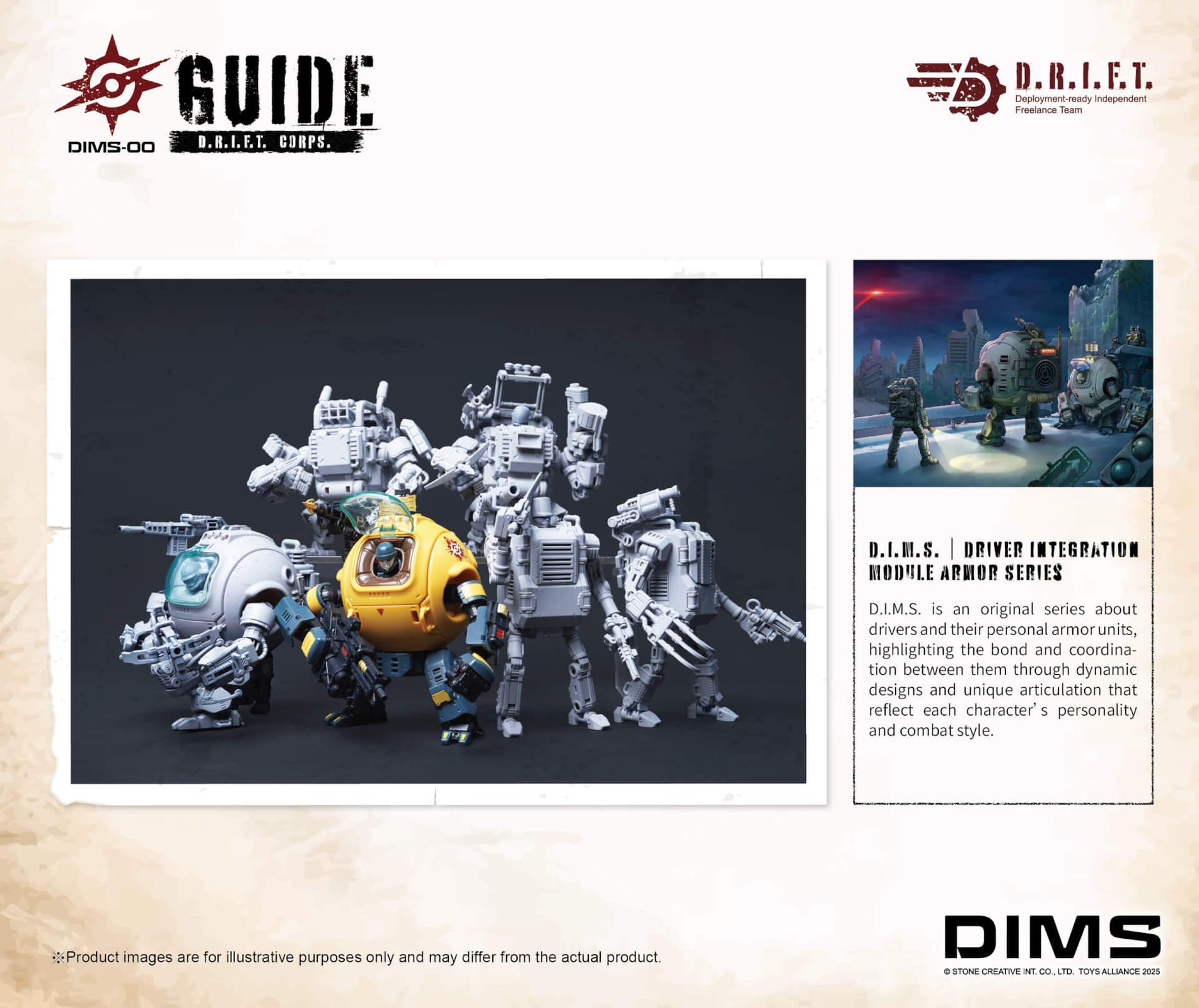 Toys Alliances DIMS-00 1/18 D.R.I.F.T. GUIDE Action Figure Set