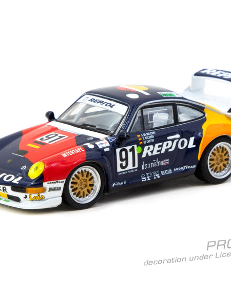 Tarmac Works 1/64 Porsche 911 GT2 24h LE MANS 1995 #91 Model Car