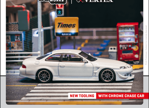 Load image into Gallery viewer, Tarmac Works 1:64 VERTEX Toyota Soarer JZZ30 White Model Car
