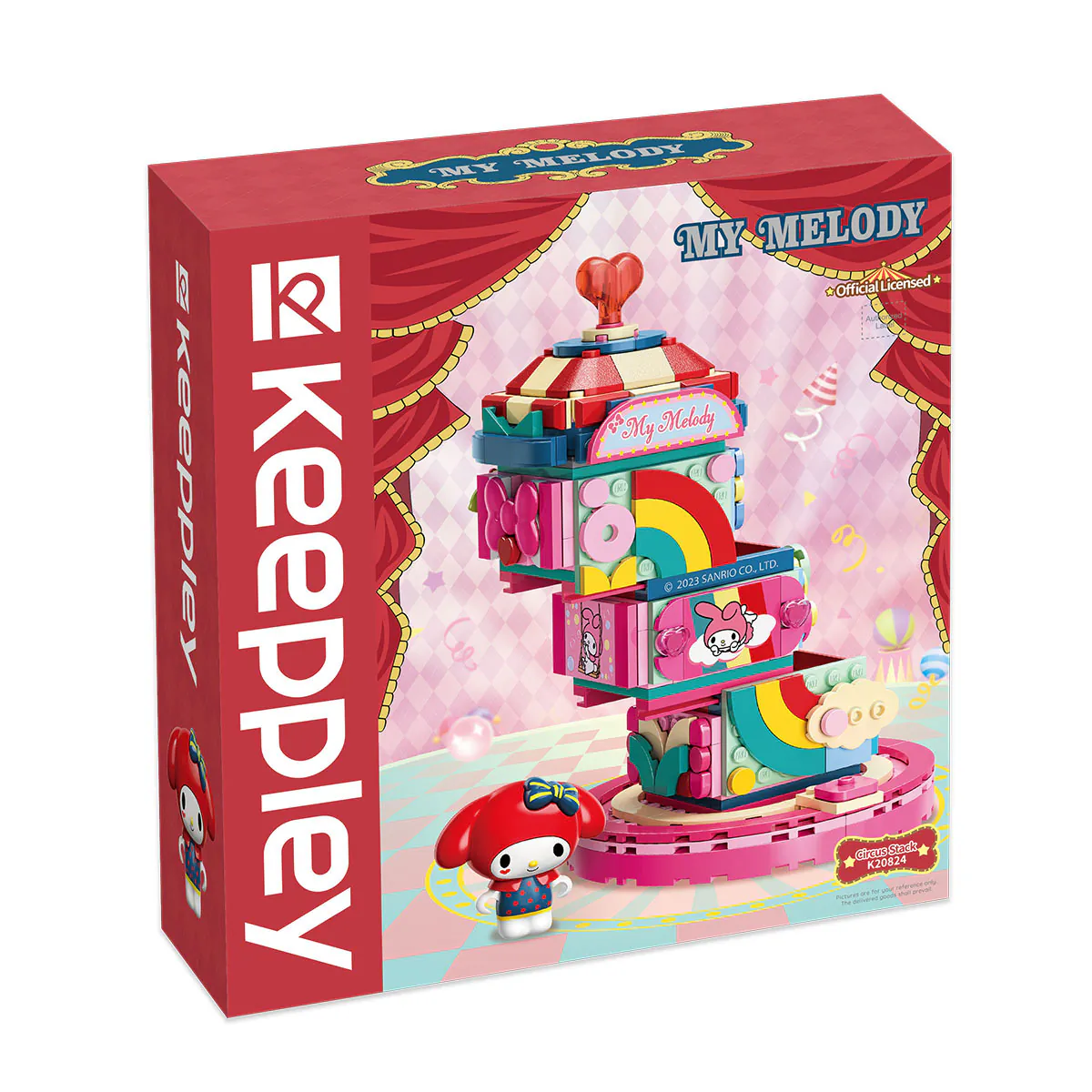 Keeppley Blocks Toy #K20824 Sanrio Series - My Melody Circus Stack