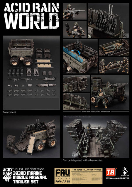 TOYS ALLIANCE x Acid Rain FAV-AP18 303rd Marine Mobile Arsenal Trailer Set
