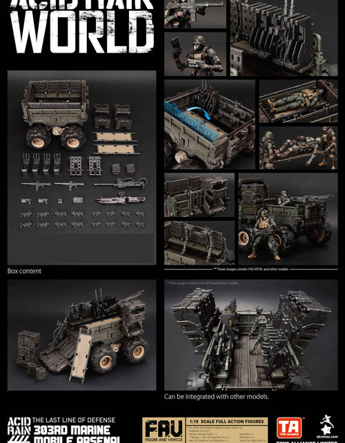 Load image into Gallery viewer, TOYS ALLIANCE x Acid Rain FAV-AP18 303rd Marine Mobile Arsenal Trailer Set

