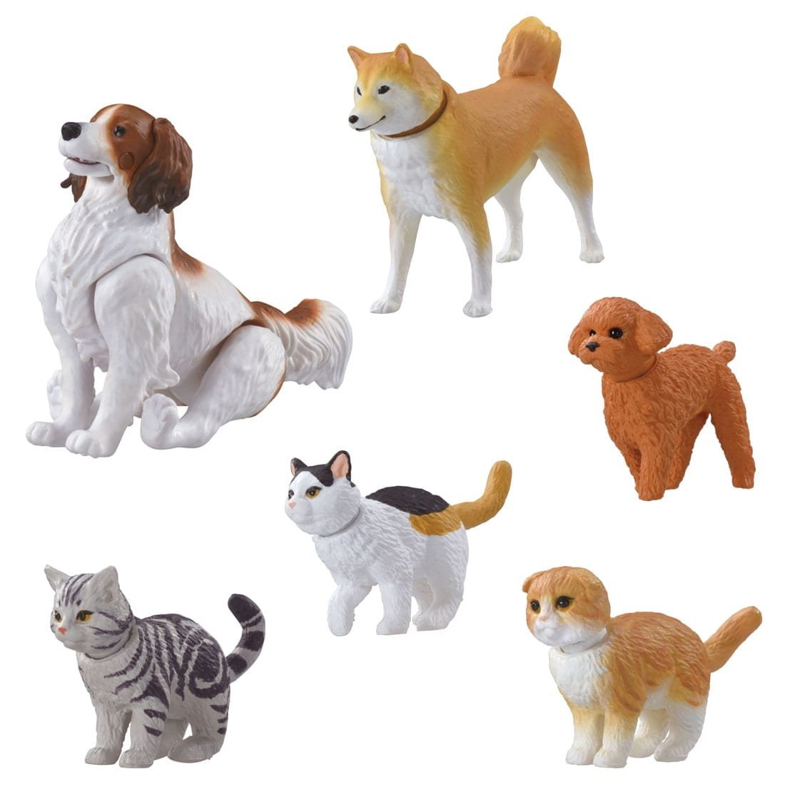 Takara Tomy Ania Wan Nyan Lively Dog & Cat Set 6 Figures