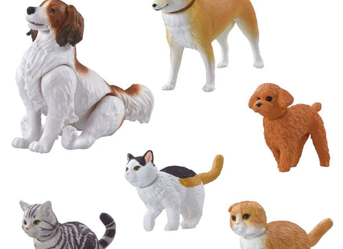 Load image into Gallery viewer, Takara Tomy Ania Wan Nyan Lively Dog &amp; Cat Set 6 Figures
