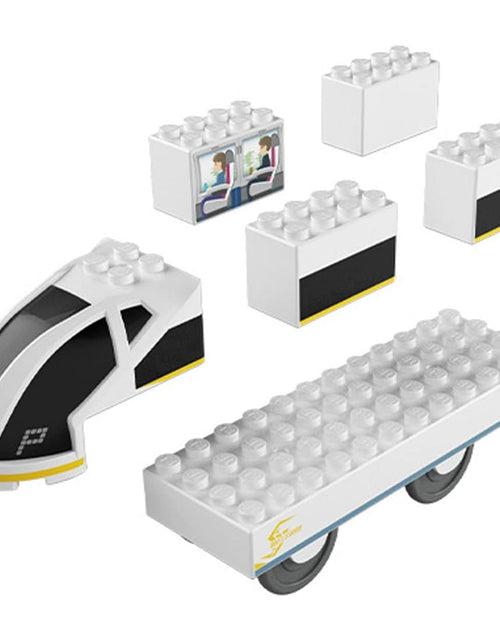 Load image into Gallery viewer, Takara Tomy Tomica Plarail Blocks White Stream set
