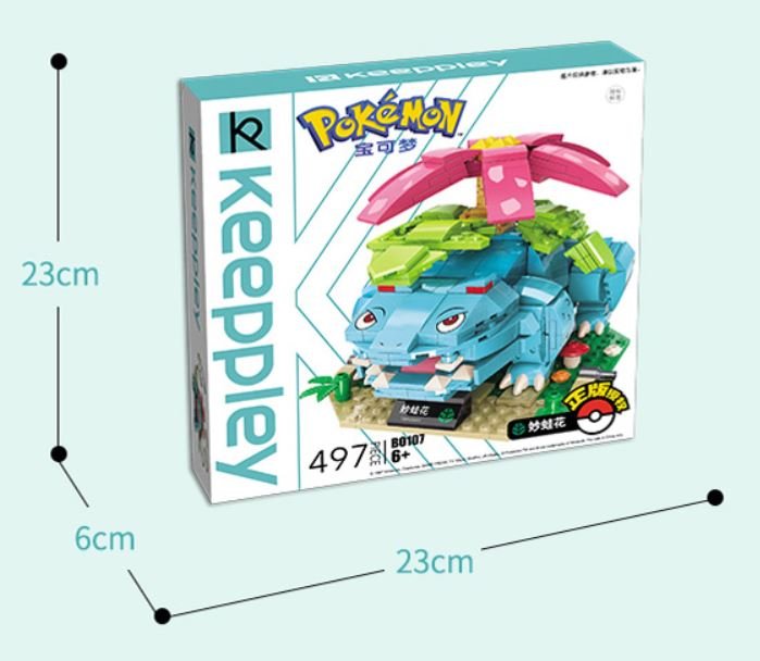 Keeppley Building Blocks Toy #B0107 : Pokemon Series - Venusaur Qman (497pcs)