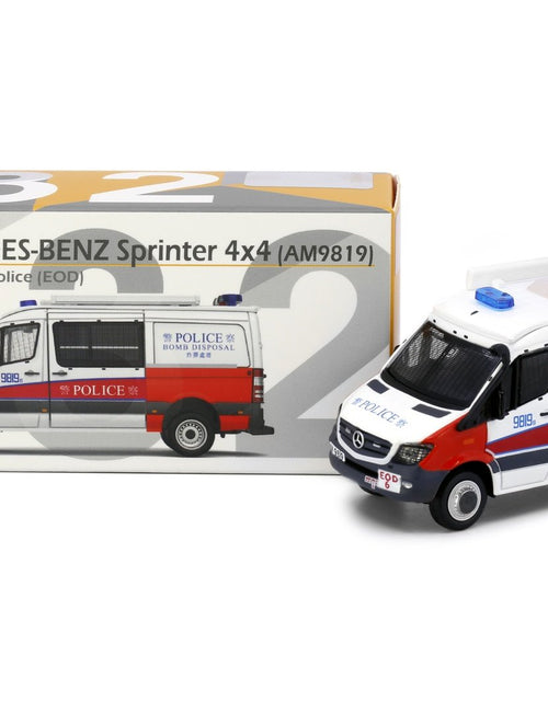 Load image into Gallery viewer, Tiny City 132 Die-cast Model Car - MERCEDES-BENZ Sprinter FL EOD (Red White)
