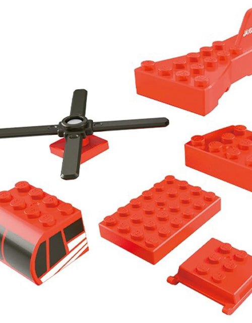 Load image into Gallery viewer, Takara Tomy Tomica Plarail Blocks Fire Helicopter set
