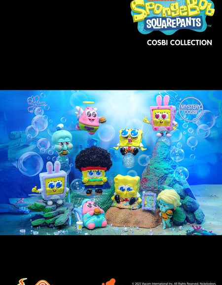 Hot Toys SpongeBob SquarePants Cosbi Bobble-Head Figure Collection (Set of 8)