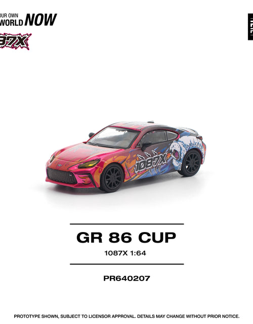 Load image into Gallery viewer, POPRACE 1/64 1087X GR86 CUP Diecast Model Car
